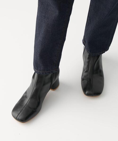 CITEN(シテン)の「<CITEN(シテン)>ワイドスクエア ストレッチ ショートブーツ(ブーツ・レディース・ブラック/ベージュ/オフホワイト・S/M/L)」の11枚目の写真