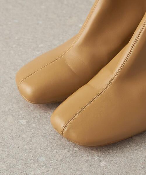 CITEN（シテン）の「＜CITEN（シテン）＞ワイドスクエア ストレッチ ショートブーツ（ブーツ・レディース・ブラック/ベージュ/オフホワイト・S/L/M）」の21枚目の写真