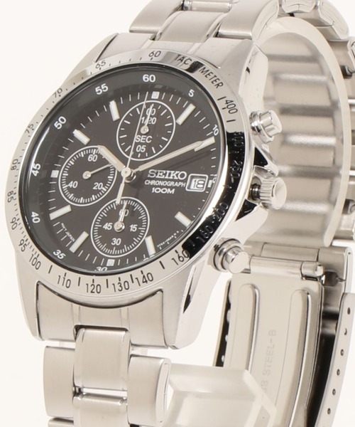 SEIKO(セイコー)の「SEIKO セイコー/ 10気圧防水 日本製クォーツ クロノグラフ ラウンドフェイス メタルベルト腕時計 /// SNDシリーズ(アナログ腕時計・メンズ・シルバー/シルバー系その他/ブラック×シルバー/シルバー×ブルー/シルバー系その他2・FREE)」の13枚目の写真