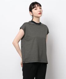 AMERICAN HOLIC | フレンチスリーブモックネックカットプルオーバー(Tシャツ/カットソー)