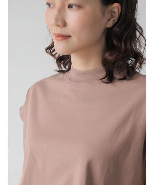 AMERICAN HOLIC（アメリカンホリック）の「フレンチスリーブモックネックカットプルオーバー（Tシャツ/カットソー・レディース・オフホワイト/その他7/ブラック/キャメル/カーキ・M/L/S）」の10枚目の写真