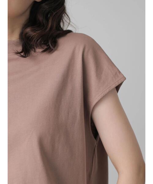 AMERICAN HOLIC（アメリカンホリック）の「フレンチスリーブモックネックカットプルオーバー（Tシャツ/カットソー・レディース・オフホワイト/その他7/ブラック/キャメル/カーキ・M/L/S）」の11枚目の写真