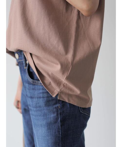 AMERICAN HOLIC（アメリカンホリック）の「フレンチスリーブモックネックカットプルオーバー（Tシャツ/カットソー・レディース・オフホワイト/その他7/ブラック/キャメル/カーキ・M/L/S）」の12枚目の写真