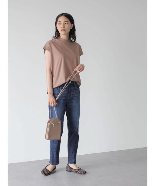 AMERICAN HOLIC（アメリカンホリック）の「フレンチスリーブモックネックカットプルオーバー（Tシャツ/カットソー・レディース・オフホワイト/その他7/ブラック/キャメル/カーキ・M/L/S）」の13枚目の写真