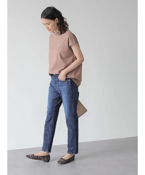 AMERICAN HOLIC（アメリカンホリック）の「フレンチスリーブモックネックカットプルオーバー（Tシャツ/カットソー・レディース・オフホワイト/その他7/ブラック/キャメル/カーキ・M/L/S）」の14枚目の写真