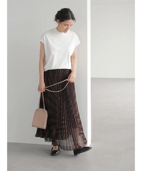 AMERICAN HOLIC（アメリカンホリック）の「フレンチスリーブモックネックカットプルオーバー（Tシャツ/カットソー・レディース・オフホワイト/その他7/ブラック/キャメル/カーキ・M/L/S）」の16枚目の写真