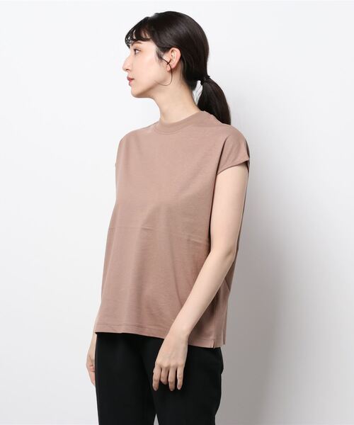 AMERICAN HOLIC（アメリカンホリック）の「フレンチスリーブモックネックカットプルオーバー（Tシャツ/カットソー・レディース・オフホワイト/その他7/ブラック/キャメル/カーキ・M/L/S）」の19枚目の写真