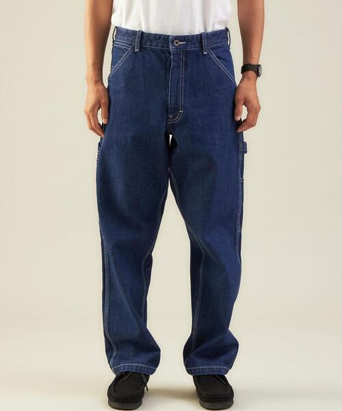 green label relaxing（グリーンレーベルリラクシング）の「＜GLR/ lab＞ 13oz ペインター デニム パンツ（デニムパンツ・メンズ・ブラック/ライトブルー・XL/S/M/L）」の3枚目の写真