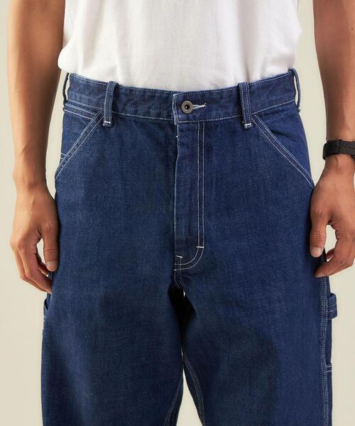 green label relaxing（グリーンレーベルリラクシング）の「＜GLR/ lab＞ 13oz ペインター デニム パンツ（デニムパンツ・メンズ・ブラック/ライトブルー・XL/S/M/L）」の5枚目の写真