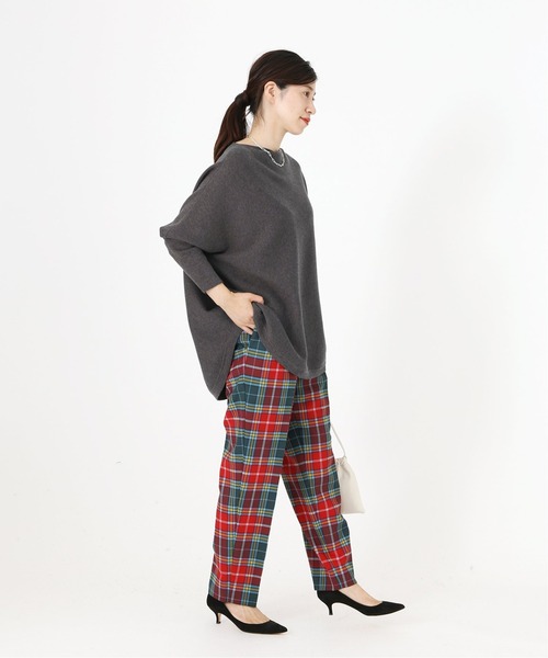 VERMEIL par iena(ヴェルメイユパーイエナ)の「BONOTTO old check パンツ◆(スラックス・レディース・ベージュ/レッド・40/38/36)」の17枚目の写真