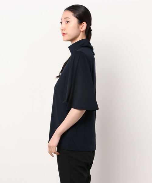 DEMYLEE(デミリー)の「DEMYLEE / ボトルネックカットソー(Tシャツ/カットソー・レディース・ホワイト/ネイビー・X-SMALL)」の6枚目の写真