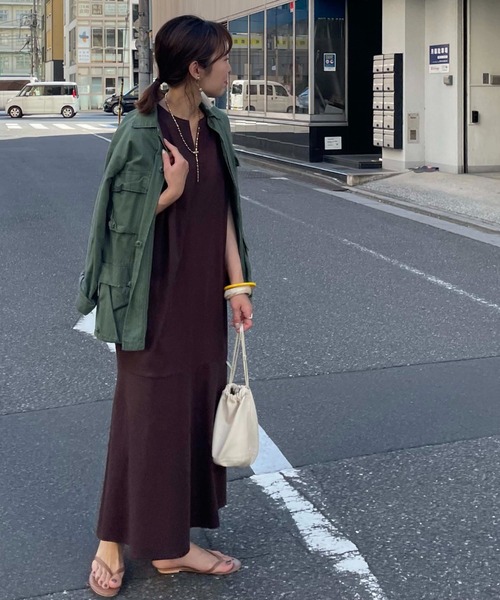 シルケットスキッパーワンピース ワンピース Doux Archives ドゥアルシーヴ のファッション通販 Zozotown