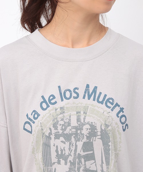 チチカカ（チチカカ）の「吸汗速乾メヒコプリントプルオーバー（Tシャツ/カットソー・レディース・チャコールグレー/ライトグレー・FREE）」の17枚目の写真