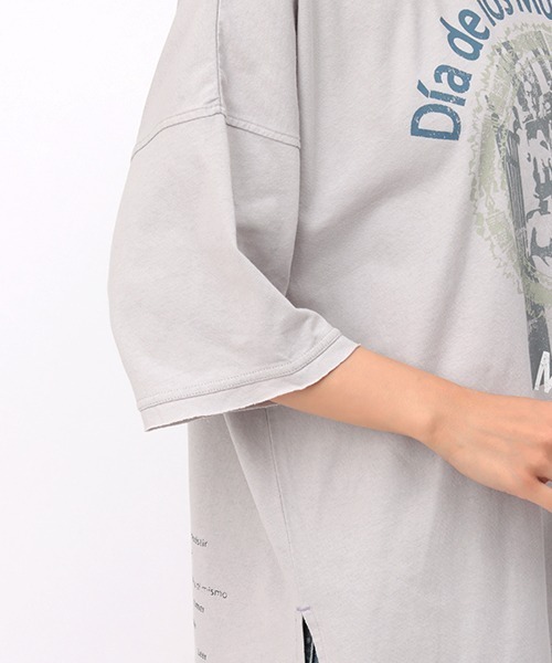 チチカカ（チチカカ）の「吸汗速乾メヒコプリントプルオーバー（Tシャツ/カットソー・レディース・チャコールグレー/ライトグレー・FREE）」の18枚目の写真