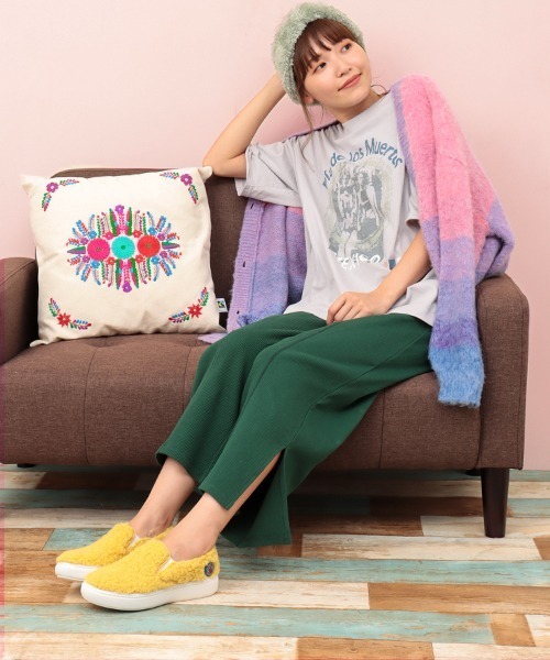 チチカカ（チチカカ）の「吸汗速乾メヒコプリントプルオーバー（Tシャツ/カットソー・レディース・チャコールグレー/ライトグレー・FREE）」の6枚目の写真