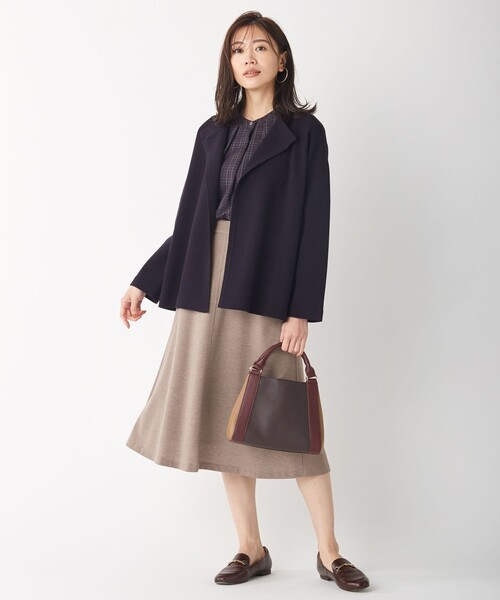 J.PRESS Ladies(J.プレス レディス)の「【洗える】セルロースリバー スカート(スカート・レディース・グレー系/ブラウン系/ネイビー系/ワイン系・XS)」の12枚目の写真
