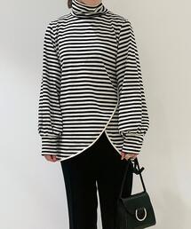 EMMEL REFINES | ＜EMMEL REFINES（エメル リファインズ）＞EM 袖ボリューム ハイネック カットソー －ウォッシャブル－(Tシャツ/カットソー)