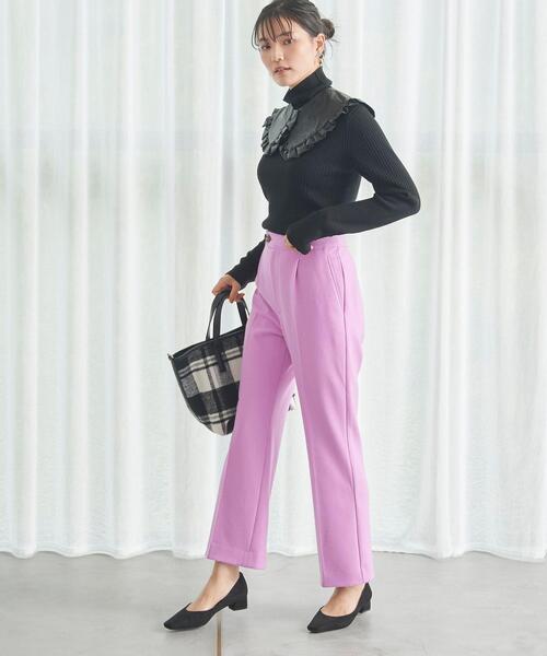 green label relaxing（グリーンレーベルリラクシング）の「Beauty ビューティー パンツ Ⅱ（その他パンツ・レディース・ライトグレー/ブラック/その他1/ライトピンク/ターコイズブルー・40/38/42/36/34）」の11枚目の写真