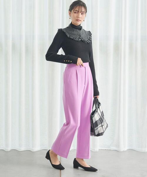 green label relaxing（グリーンレーベルリラクシング）の「Beauty ビューティー パンツ Ⅱ（その他パンツ・レディース・ライトグレー/ブラック/その他1/ライトピンク/ターコイズブルー・40/38/42/36/34）」の12枚目の写真