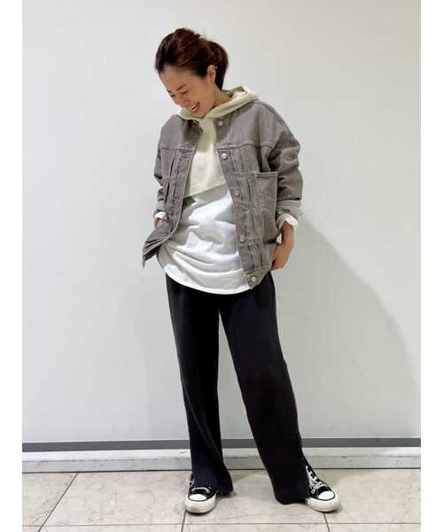 human woman（ヒューマンウーマン）の「◆ラゲットリブパンツ（その他パンツ・レディース・ブラウン/グレー系その他・MEDIUM）」の7枚目の写真