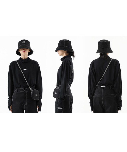 BASIC COTTON（ベーシックコットン）の「A'GEM/9 × .kom『BASIC COTTON/ベーシックコットン』BCN warmer pola/ベーシック ウォーマー ポーラ タートルネック（Tシャツ/カットソー・メンズ・ホワイト/ブラック/A・FREE）」の5枚目の写真