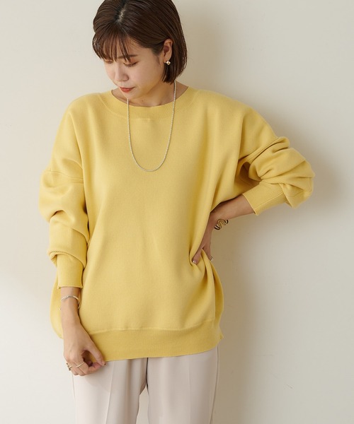 【超美品】SHENERYバックVスウェットライクニット SHENERY（シーナリー）の「バックVスウェットライクニット