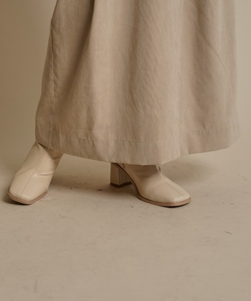 mline（エムライン）の「［mline］WEB限定 ピーチタックベルト付スカート（スカート・レディース・ブラック/ベージュ/アイボリー・1/2）」の16枚目の写真