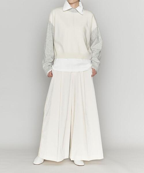 ASTRAET（アストラット）の「＜ASTRAET（アストラット）＞コットン ジップ ハイネックプルオバー（Tシャツ/カットソー・レディース・ホワイト/ブラック・FREE）」の7枚目の写真