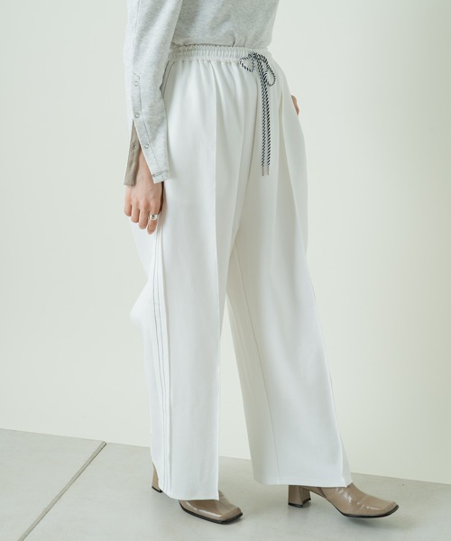 Kastane（カスタネ）の「コード紐ポンチルーズPT（その他パンツ・レディース・ホワイト/ブラック/グリーン・FREE）」の2枚目の写真