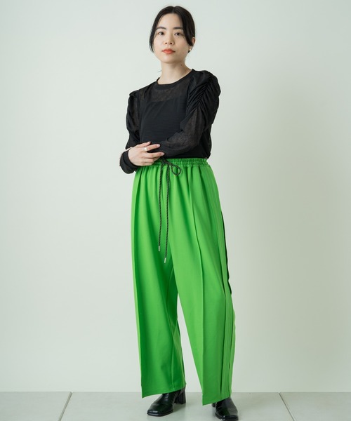 Kastane（カスタネ）の「コード紐ポンチルーズPT（その他パンツ・レディース・ホワイト/ブラック/グリーン・FREE）」の6枚目の写真