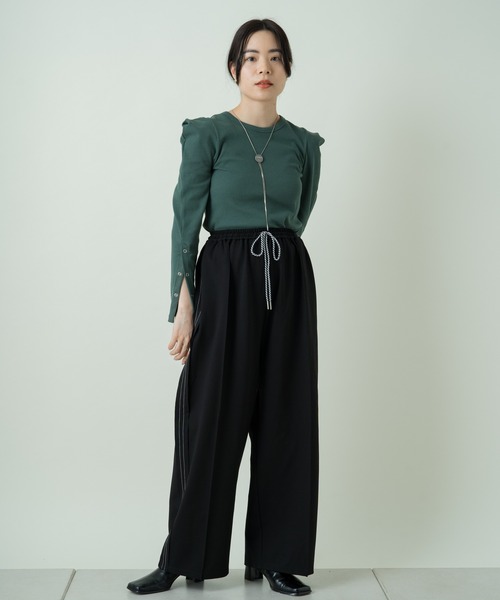 Kastane（カスタネ）の「コード紐ポンチルーズPT（その他パンツ・レディース・ホワイト/ブラック/グリーン・FREE）」の16枚目の写真