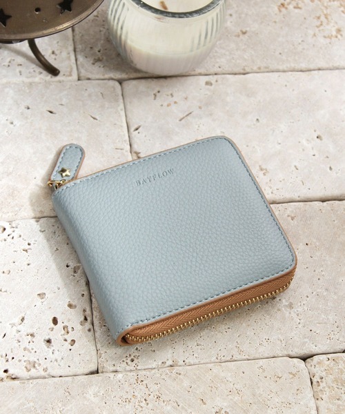 BAYFLOW（ベイフロー）の「ベーシックスクエアウォレット（財布・レディース・スカイブルー/ブラック/ブラウン・FREE）」の3枚目の写真