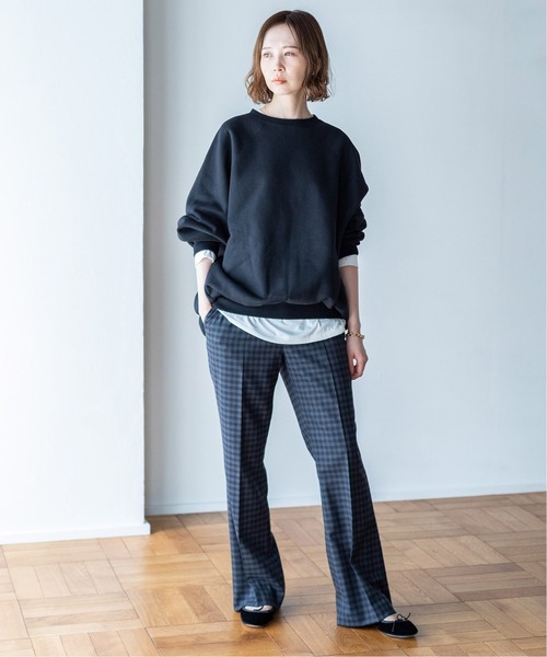 IENA(イエナ)の「T/Wフレアスリムパンツ◆(その他パンツ・レディース・チャコールグレー/ブラック/ネイビー/レッド・40/38/36/34)」の8枚目の写真