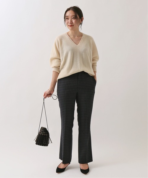 IENA(イエナ)の「T/Wフレアスリムパンツ◆(その他パンツ・レディース・チャコールグレー/ブラック/ネイビー/レッド・40/38/36/34)」の20枚目の写真