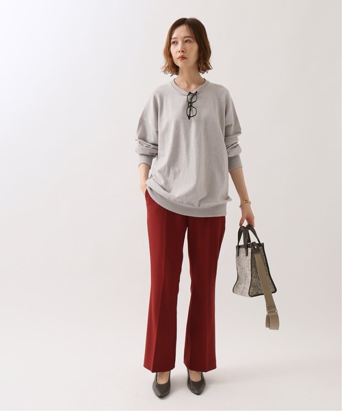 IENA(イエナ)の「T/Wフレアスリムパンツ◆(その他パンツ・レディース・チャコールグレー/ブラック/ネイビー/レッド・40/38/36/34)」の17枚目の写真