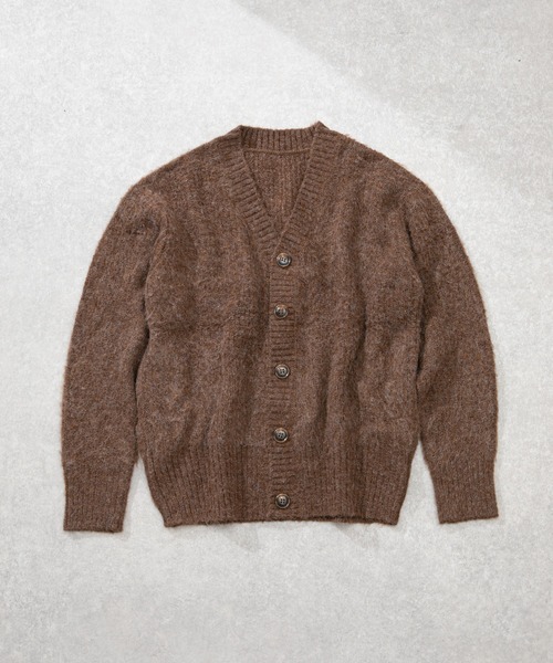 DISCOAT（ディスコート）の「起毛ビッグカーディガン（カーディガン/ボレロ・レディース・グレー/ブラウン/ライトベージュ/グリーン/サックスブルー/パープル/イエロー・FREE）」の19枚目の写真