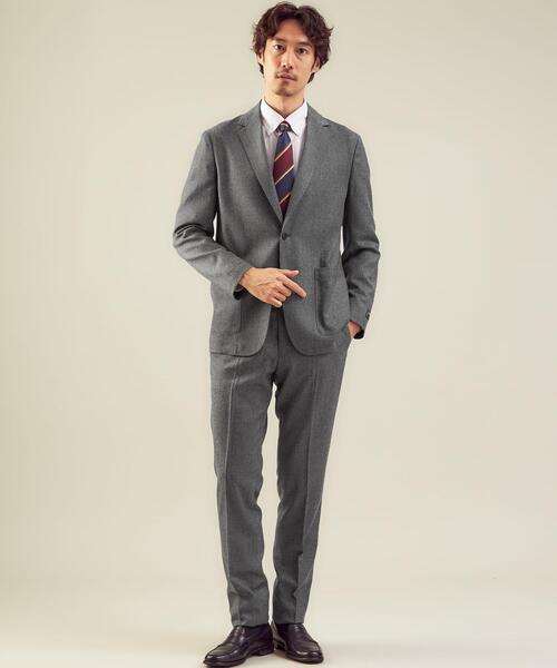 green label relaxing（グリーンレーベルリラクシング）の「＜green label relaxing＞REDA ACTIVE フラノ無地 01 ジャケット（テーラードジャケット・メンズ・ブラック/グレー・M/S/L/XL）」の12枚目の写真