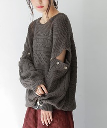 osharewalker | 『袖丈2wayケーブルニット』(ニット/セーター)
