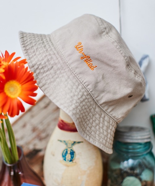 mko10106-Logo one point stitch Bucket Hat バケットハット(ハット)|UN-FILLED(アンフィルド)