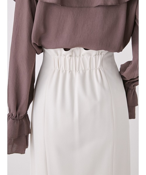 FRAY I.D（フレイアイディー）の「ハイウエストマーメイドスカート（スカート・レディース・モカ/アイボリー/ブラック・1/0）」の11枚目の写真