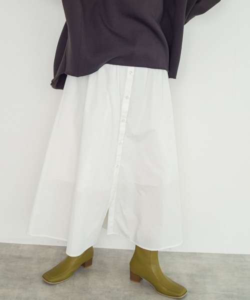 w closet ブラウス シャツ ストライプミニワンピースシャツ