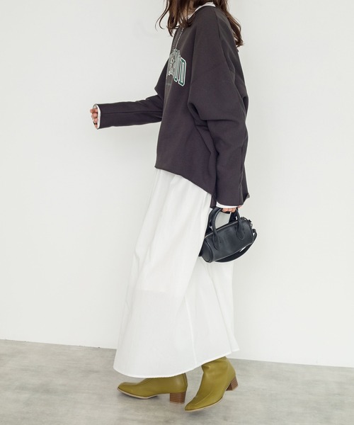 w closet(ダブルクローゼット)の「ウエストタック前開きシャツワンピース(シャツワンピース・レディース・オフホワイト/カーキ/ダークブラウン系1・FREE)」の7枚目の写真