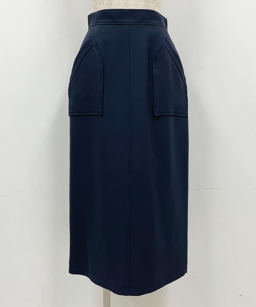 PICCIN（ピッチン）の「フロントポケットタイトスカート（スカート・レディース・ネイビー/オレンジ/グレイッシュベージュ・M）」の17枚目の写真