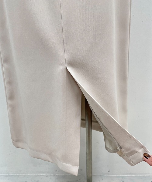 PICCIN（ピッチン）の「フロントポケットタイトスカート（スカート・レディース・ネイビー/オレンジ/グレイッシュベージュ・M）」の18枚目の写真