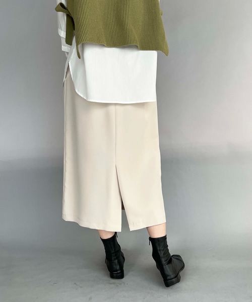 PICCIN（ピッチン）の「フロントポケットタイトスカート（スカート・レディース・ネイビー/オレンジ/グレイッシュベージュ・M）」の14枚目の写真