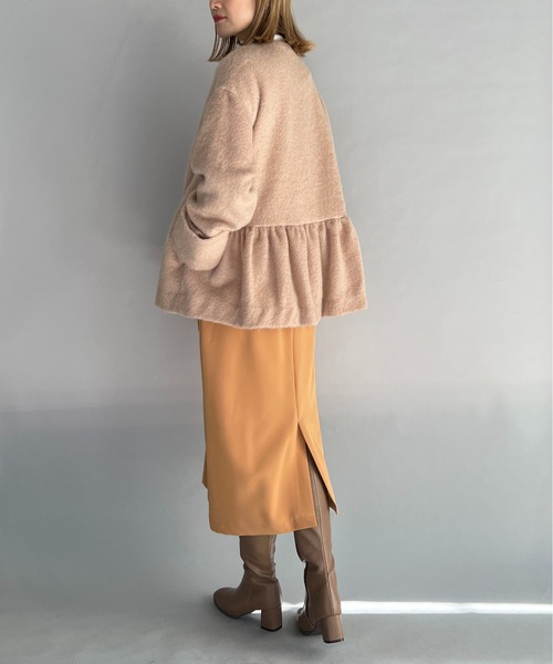 PICCIN（ピッチン）の「フロントポケットタイトスカート（スカート・レディース・ネイビー/オレンジ/グレイッシュベージュ・M）」の10枚目の写真