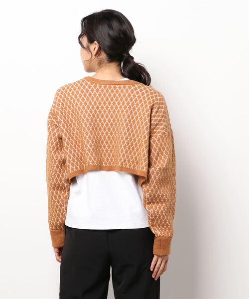 archives（アルシーヴ）の「Ｖネックショート丈カーディガン（ニット/セーター・レディース・オフホワイト/ブラウン/オリーブ/オレンジ・MEDIUM）」の18枚目の写真