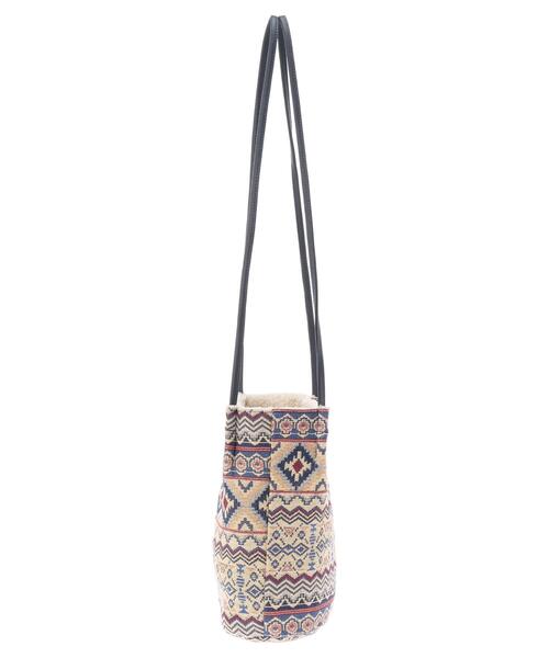 Green　Parks（グリーンパークス）の「・ボアMIXロングハンドルポーチ＊（トートバッグ・レディース・ブラック/ピンク/イエロー/ブルー・FREE）」の13枚目の写真