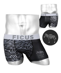 FICUS（フィークス）の「FICUS/フィークス ボクサーパンツ メンズ アンダーウェア 男性下着 ツルツル ゼブラ柄 シマウマ（ボクサーパンツ）」