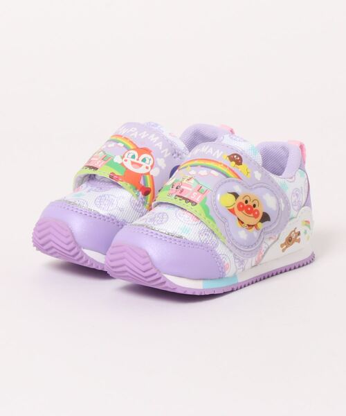 MoonStar(ムーンスター)の「《moonstar》アンパンマン AP B40(スニーカー・キッズ・ブルー/マルチ/ピンク/パープル・13.5cm/13.0cm/12.5cm/14.0cm/12.0cm/14.5cm)」の2枚目の写真